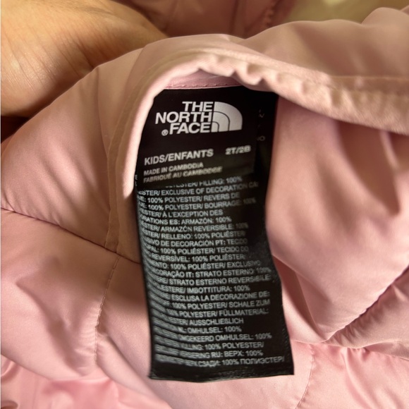 The North Face Toddler Reversible Perrito Hooded Coat Shady Rose - Picture 8 of 15